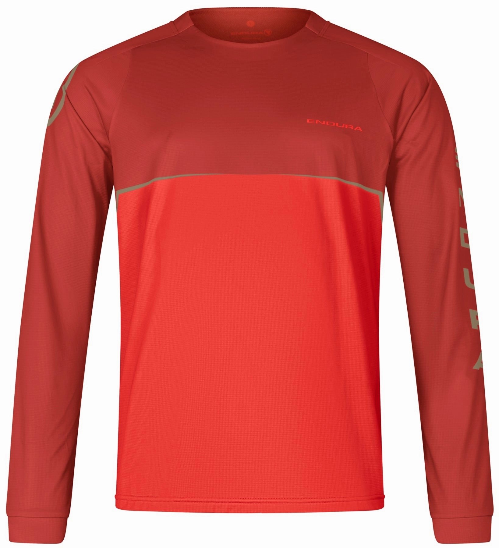 Jogging outfit Adventure Wear Endura Core Printed Long Sleeve Mens Cycling Jersey - Red