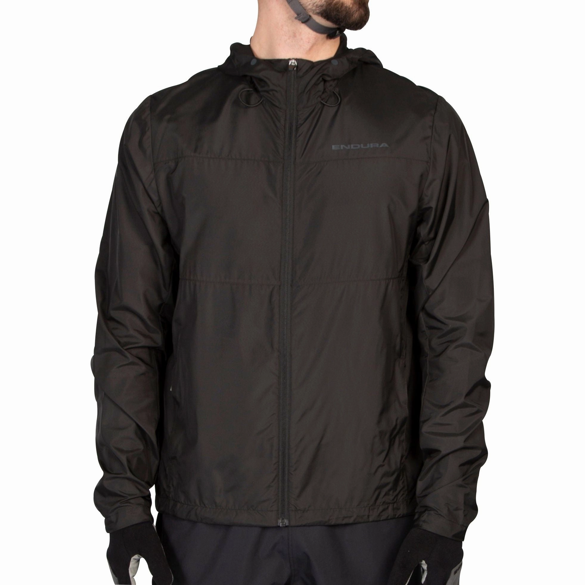 Endura Hummvee Windshell Mens Cycling Jacket - Black Quilted Inner Layer