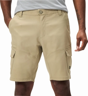 Anti Static Material Blend Premium Endura Loop Cargo Mens Baggy Cycling Shorts With Liner - Cream