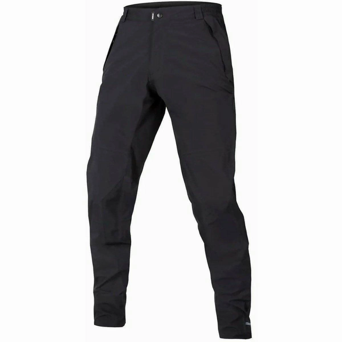 Endura MT500 II Waterproof Mens Cycling Trousers - Black Flexible Comfort
