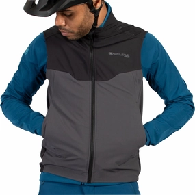 Endura MT500 Spray Mens Cycling Gilet - Black Drop Hood Style Office Look