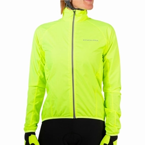 Endura Pakajak Womens Cycling Jacket - Yellow Aim firefighters