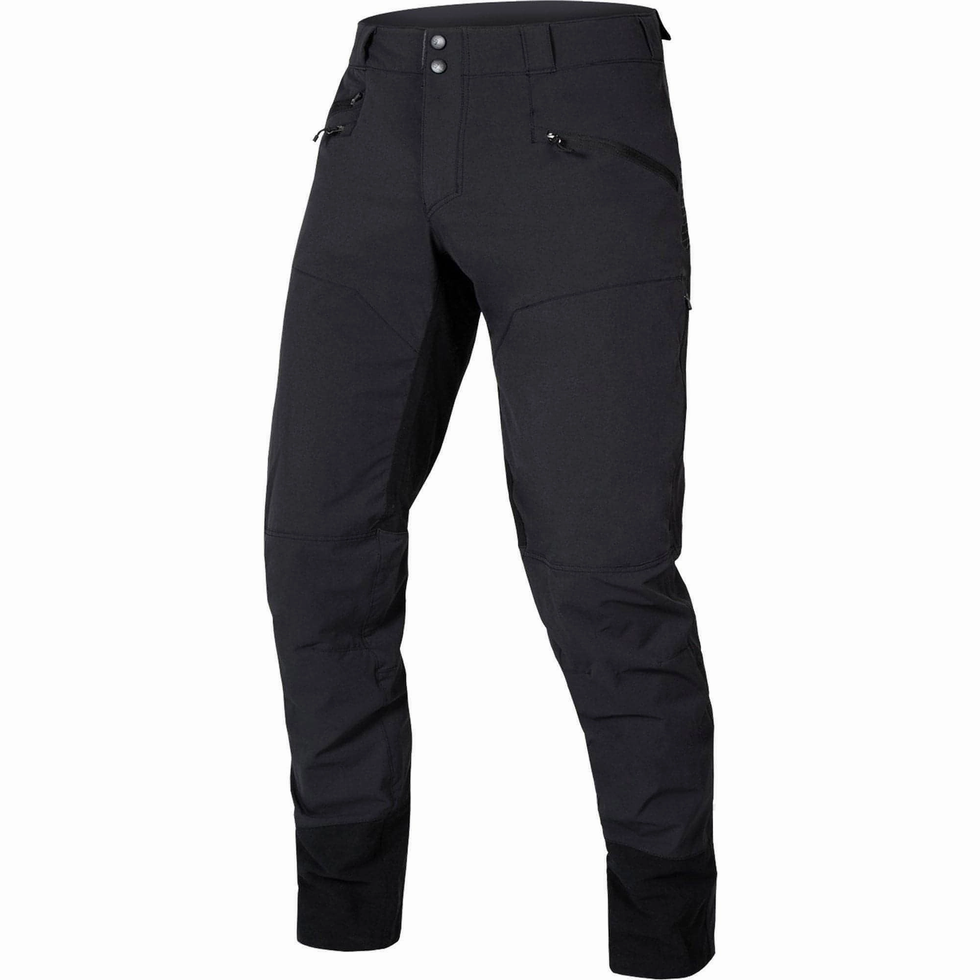 Chilly Weather Fit Endura Singletrack II Mens Cycling Trousers - Black