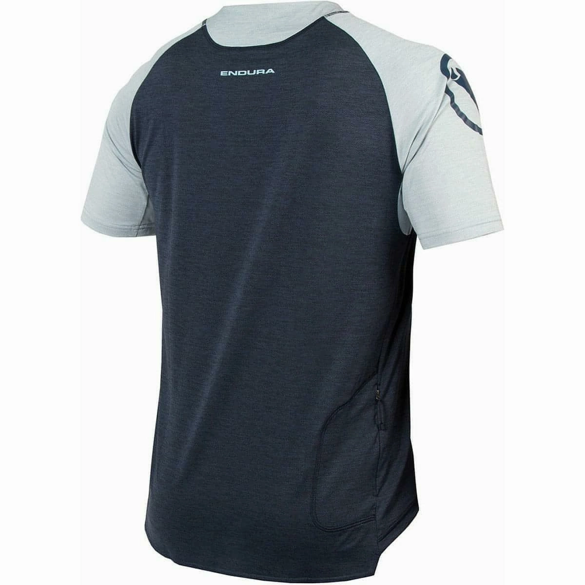 Endura SingleTrack Short Sleeve Mens Cycling Jersey - Blue Authentic circular