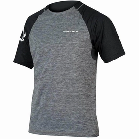 Endura SingleTrack Short Sleeve Mens Cycling Jersey - Grey Style Statement