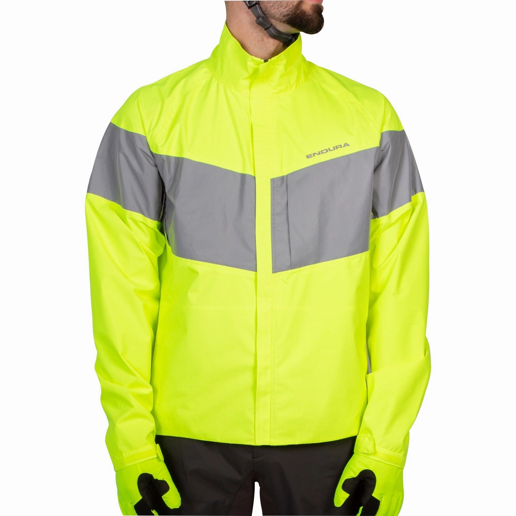 Show Endura Urban Luminite EN1150 Waterproof Mens Cycling Jacket - Yellow