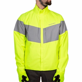 Versatile Outerwear Endura Urban Luminite EN1150 Waterproof Mens Cycling Jacket - Yellow