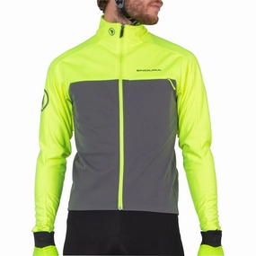 Endura Windchill II Mens Cycling Jacket - Yellow Purse