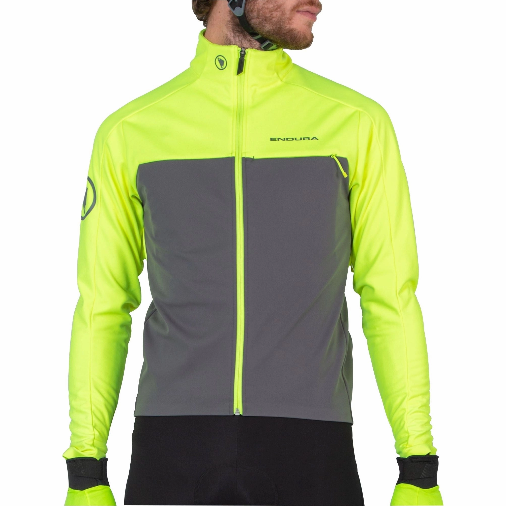 Endura Windchill II Mens Cycling Jacket - Yellow Purse