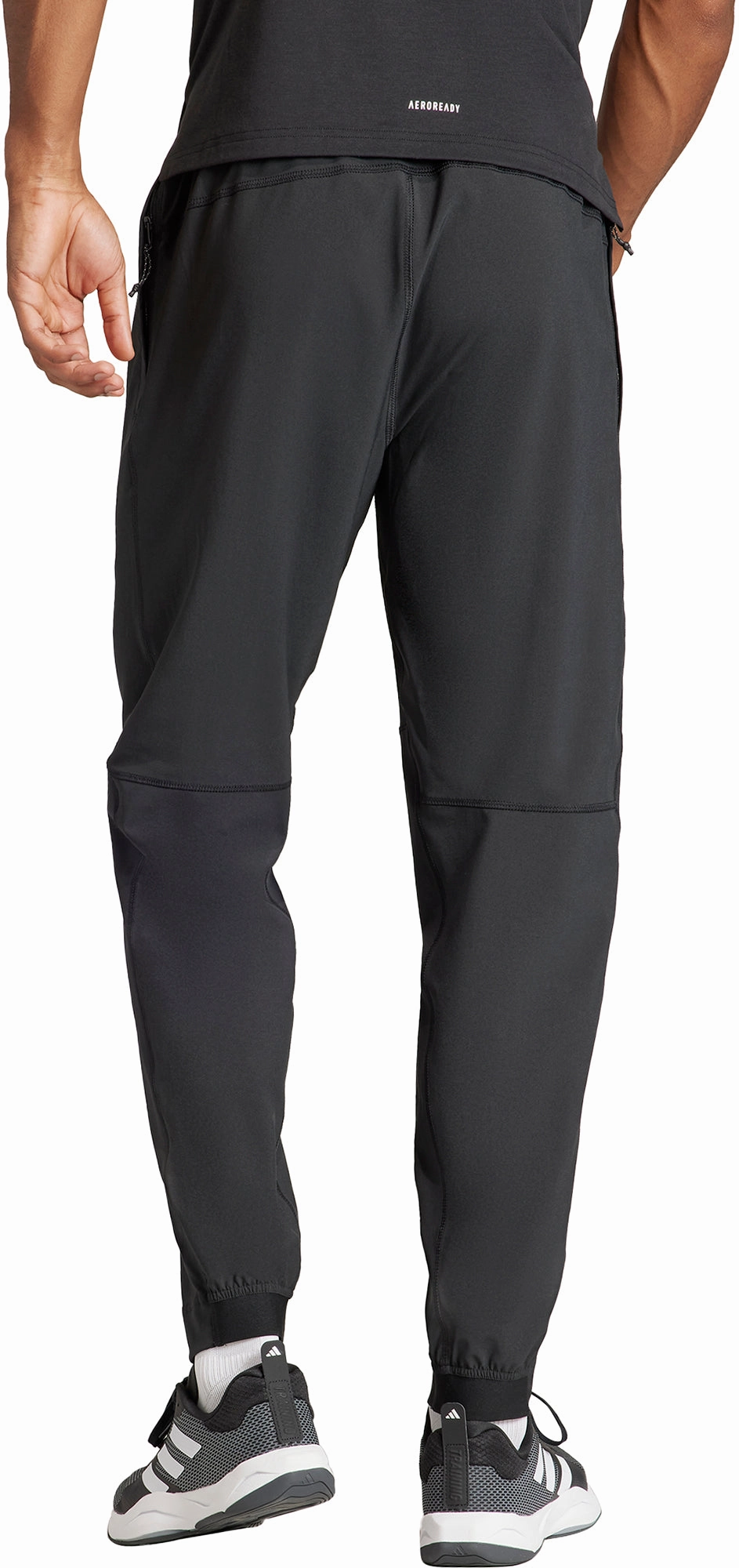 adidas Essentials Mens Training Track Pants - Black Fine Weave AbrasiveReinforcedZones