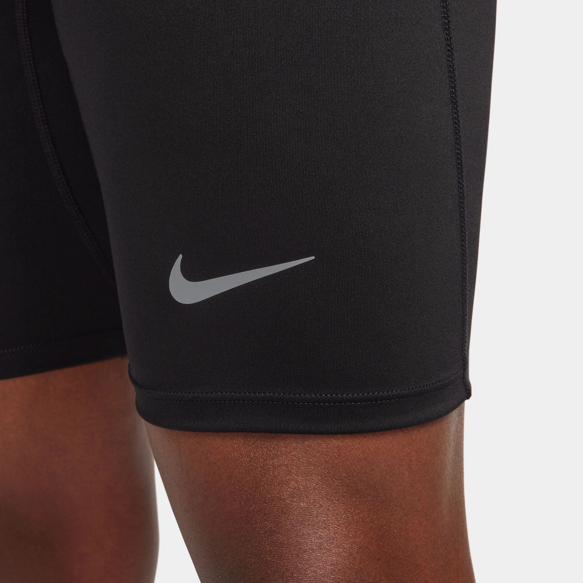 Nike Men's Dri-FIT Half Tights Black UVProtectionCloth Silk Glow