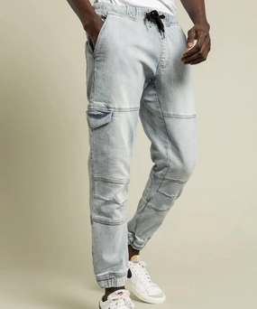 Smile Ease Henleys Maverick Denim Jogger (Stone Blue)