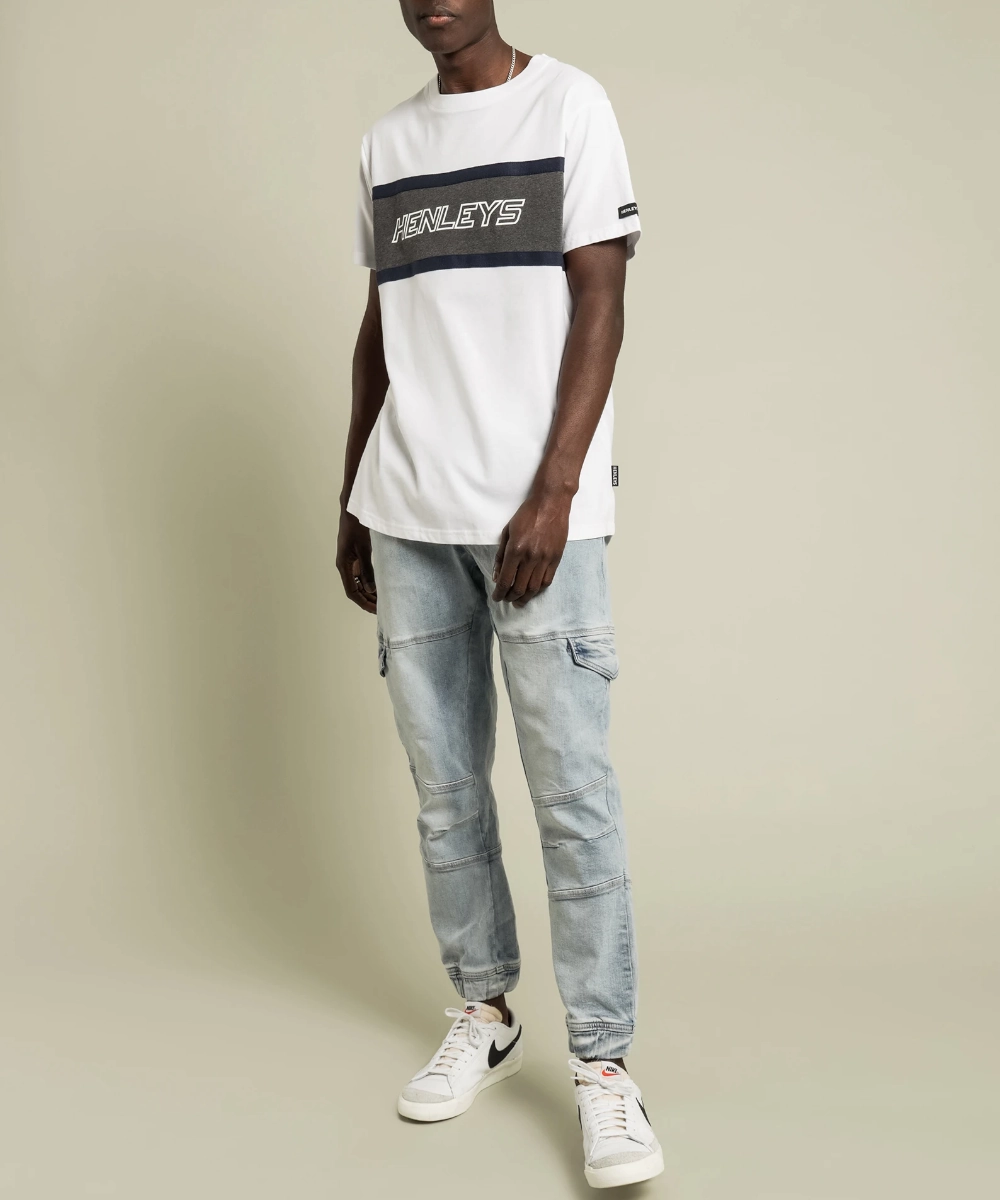Street Sport Henleys Maverick Denim Jogger (Stone Blue)