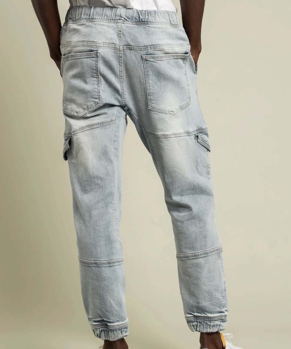 Classic Mode HypoallergenicYarn Henleys Maverick Denim Jogger (Stone Blue)