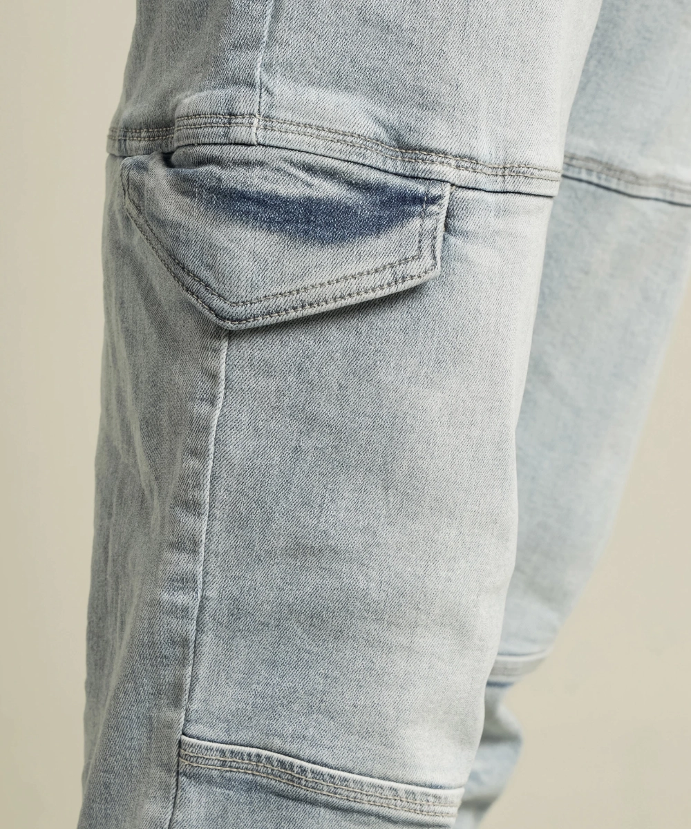 Henleys Maverick Denim Jogger (Stone Blue) AntiPillingFabric