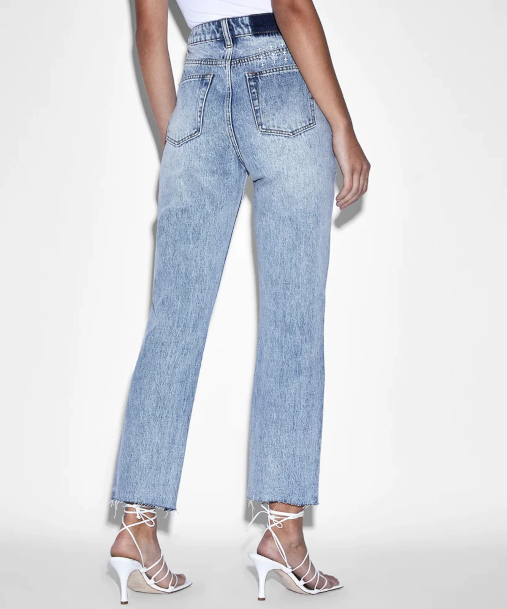 Velvet Soul Cool Nylon Ksubi Nine O Lifetime Panel Jeans (Blue Denim)