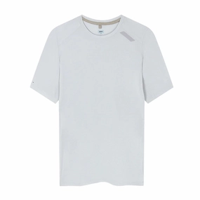 Men's Eco Tech Tee Grey AdjustableHemline NoRubEdging