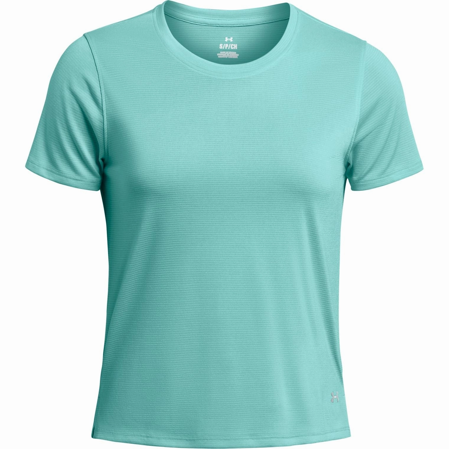 Under Armour Launch Short Sleeve Womens Running Top - Green Fresh Trend Animal Print