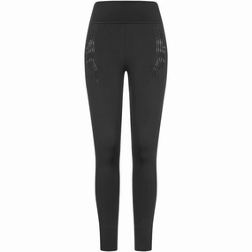 FourWay Stretch Windproof Fabric Gymshark Exo Ultra Womens Long Training Tights - Black