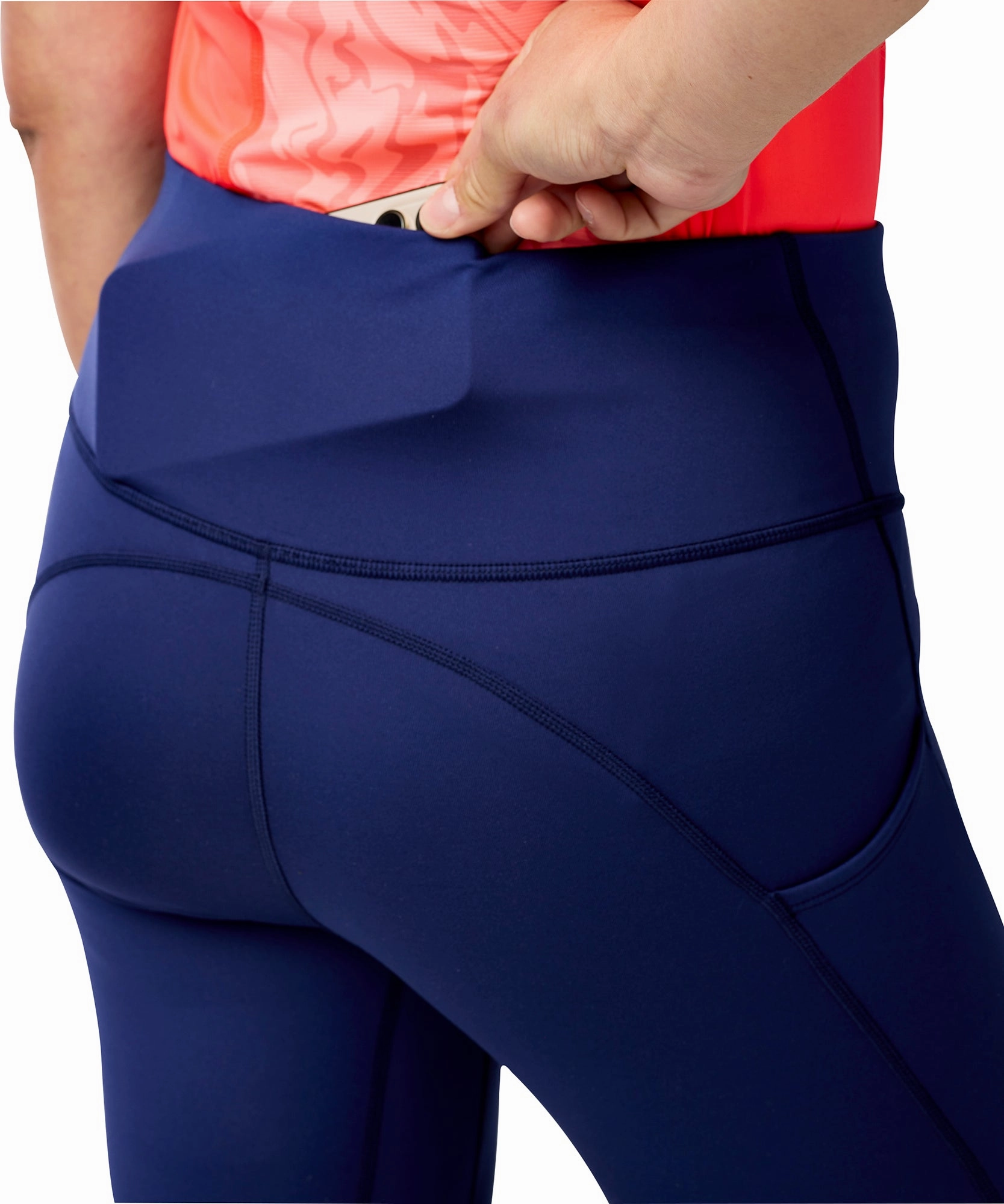 Brooks Spark Womens 3/4 Capri Running Tights - Blue Straight-leg Thermal-insulation