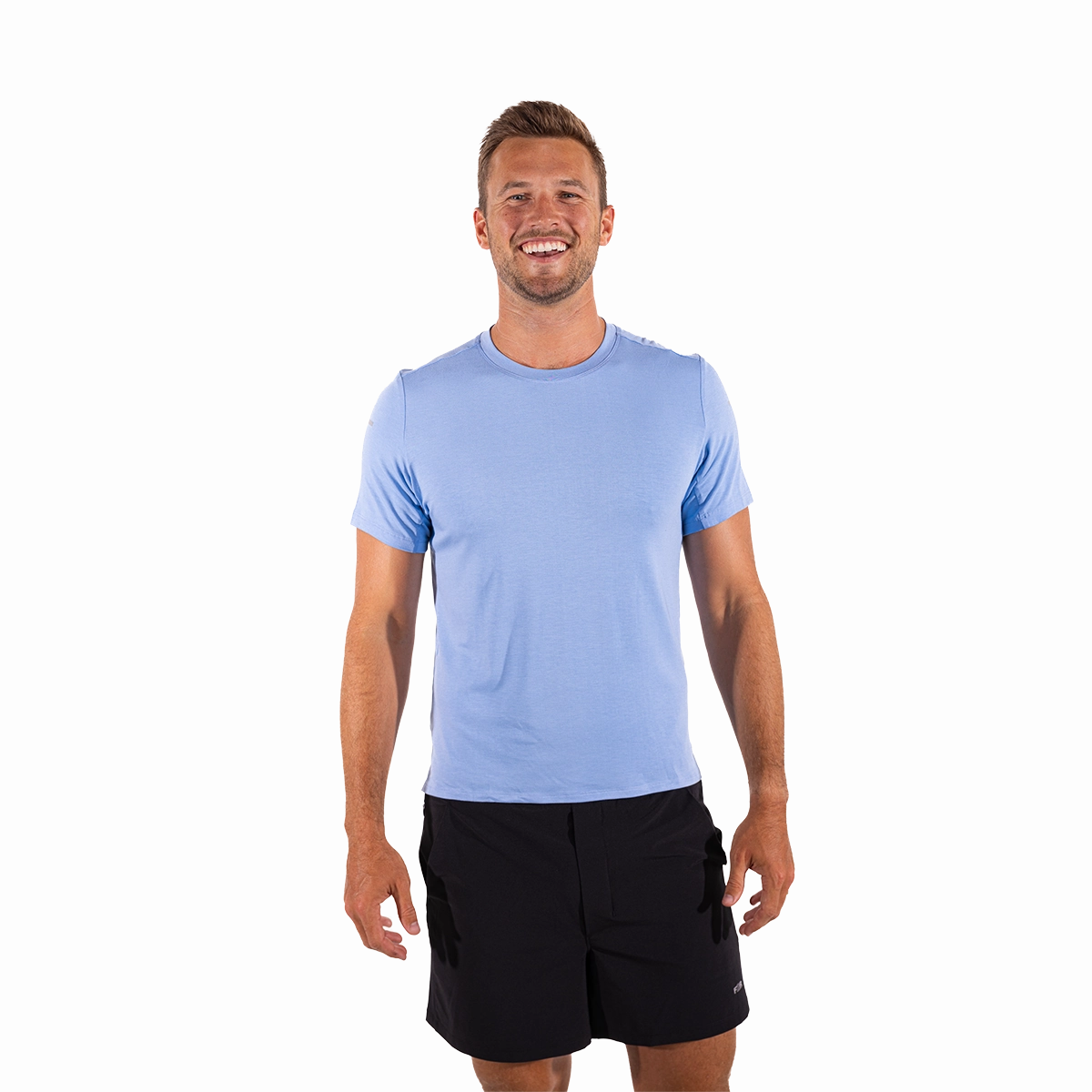 Ribbed Collar Style Two Tone Texture Effect F2R Energy Tee IV