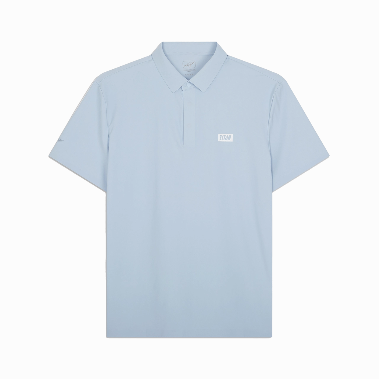 Titan Staples Performance Polo - Baby Blue Debossed Design