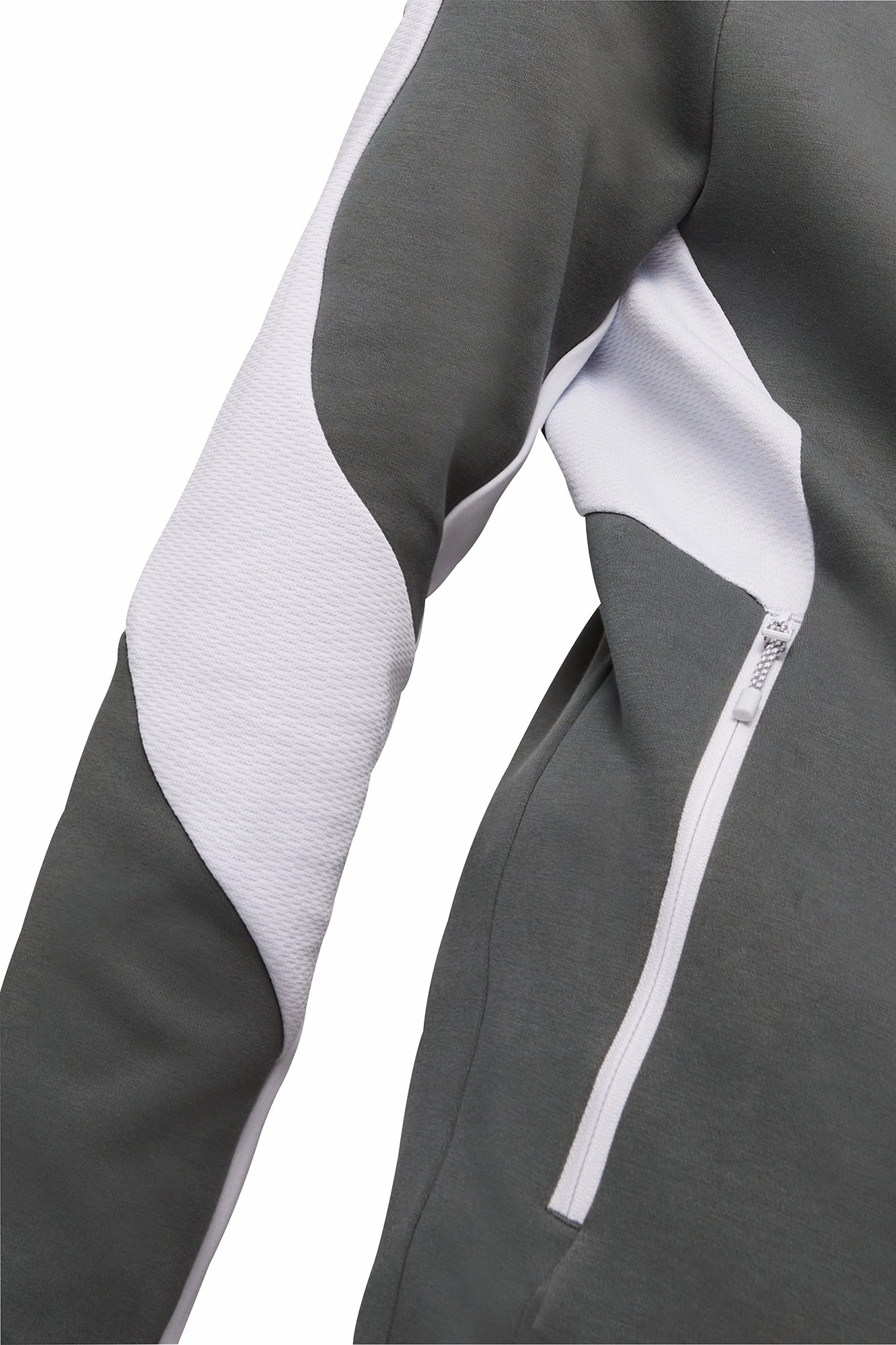 Puma EvoStripe Full Zip Mens Training Hoody - Grey DurableStitching