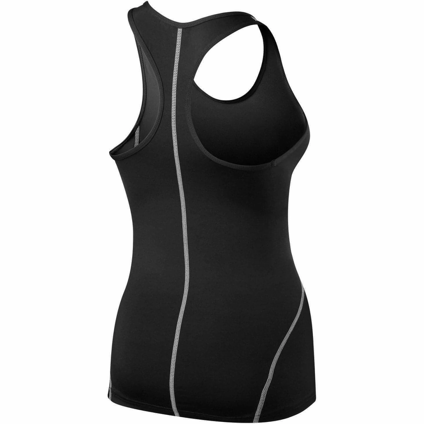 Moisture Wicking Fabric TCA Pro Performance Womens Running Vest Tank Top - Black