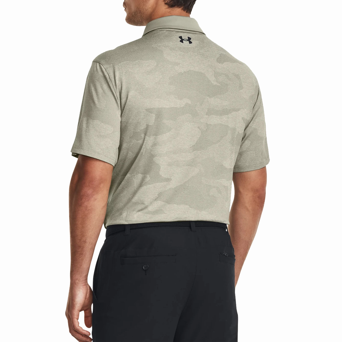 Relaxed Comfort Under Armour Playoff 2.0 Jacquard Golf Polo Shirt - Grove Green/Olive Tint