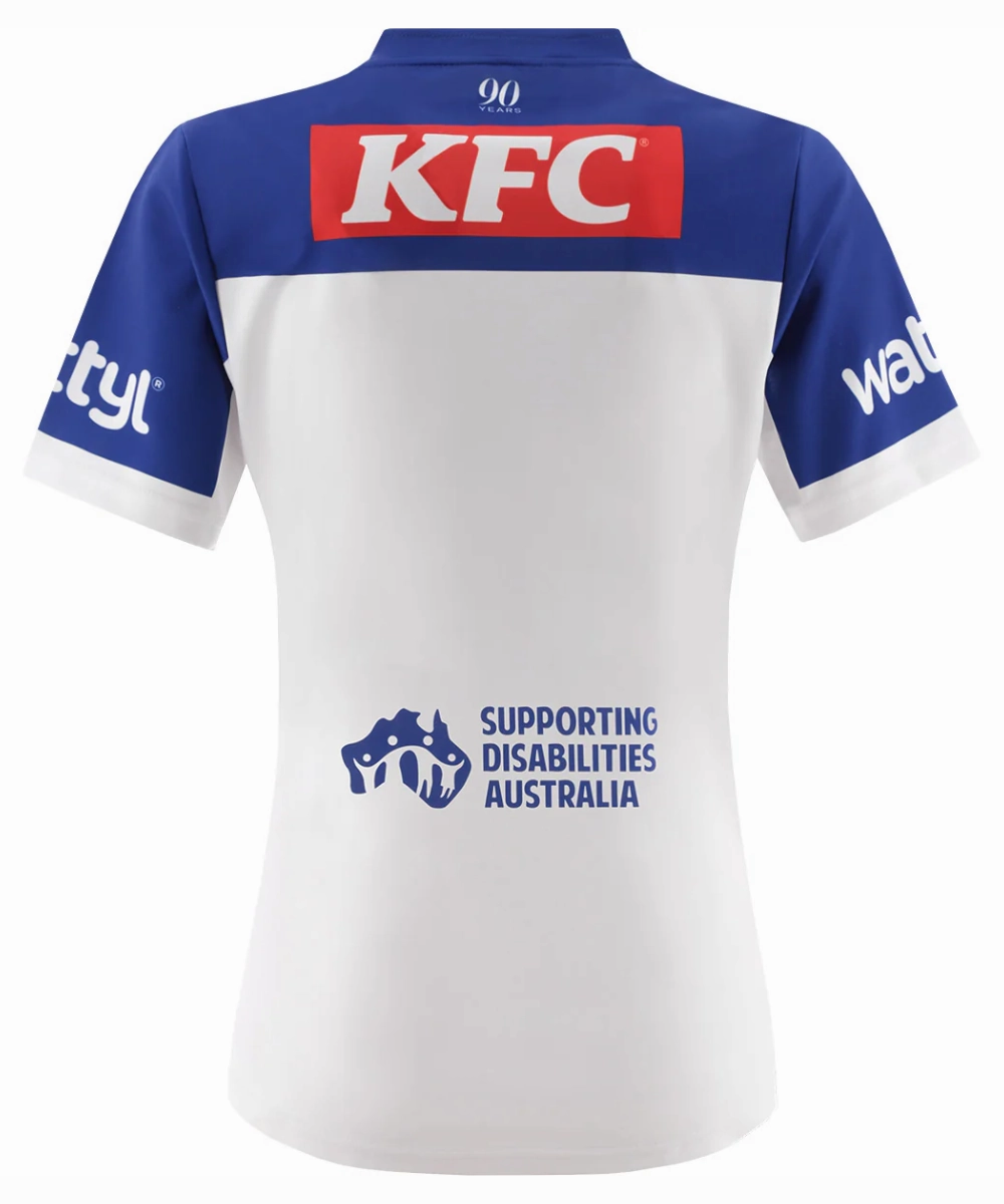 2025 Canterbury Bulldogs Women??s Home Jersey Shape Hug Leather Core