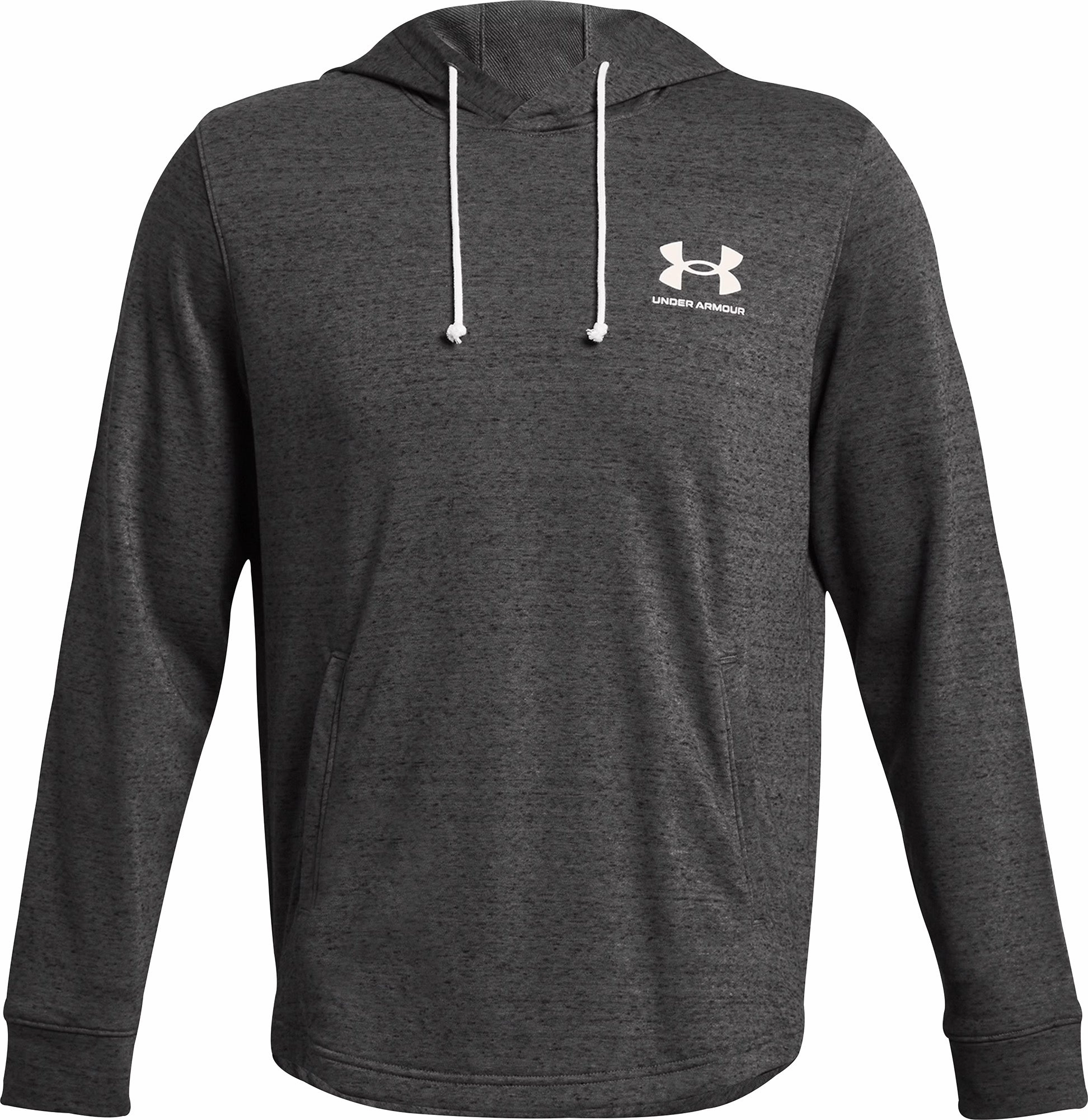 Under Armour Rival Terry Mens Training Hoody - Grey Brave Fit Stretch Ease