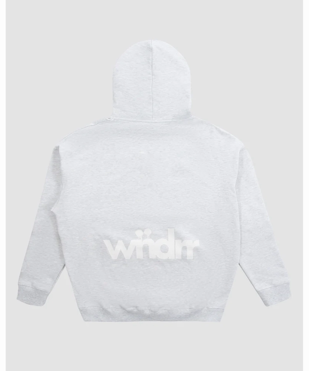 Shimmer Core Flow Core WNDRR Low Down Heavyweight Hood Sweat (White Marle)