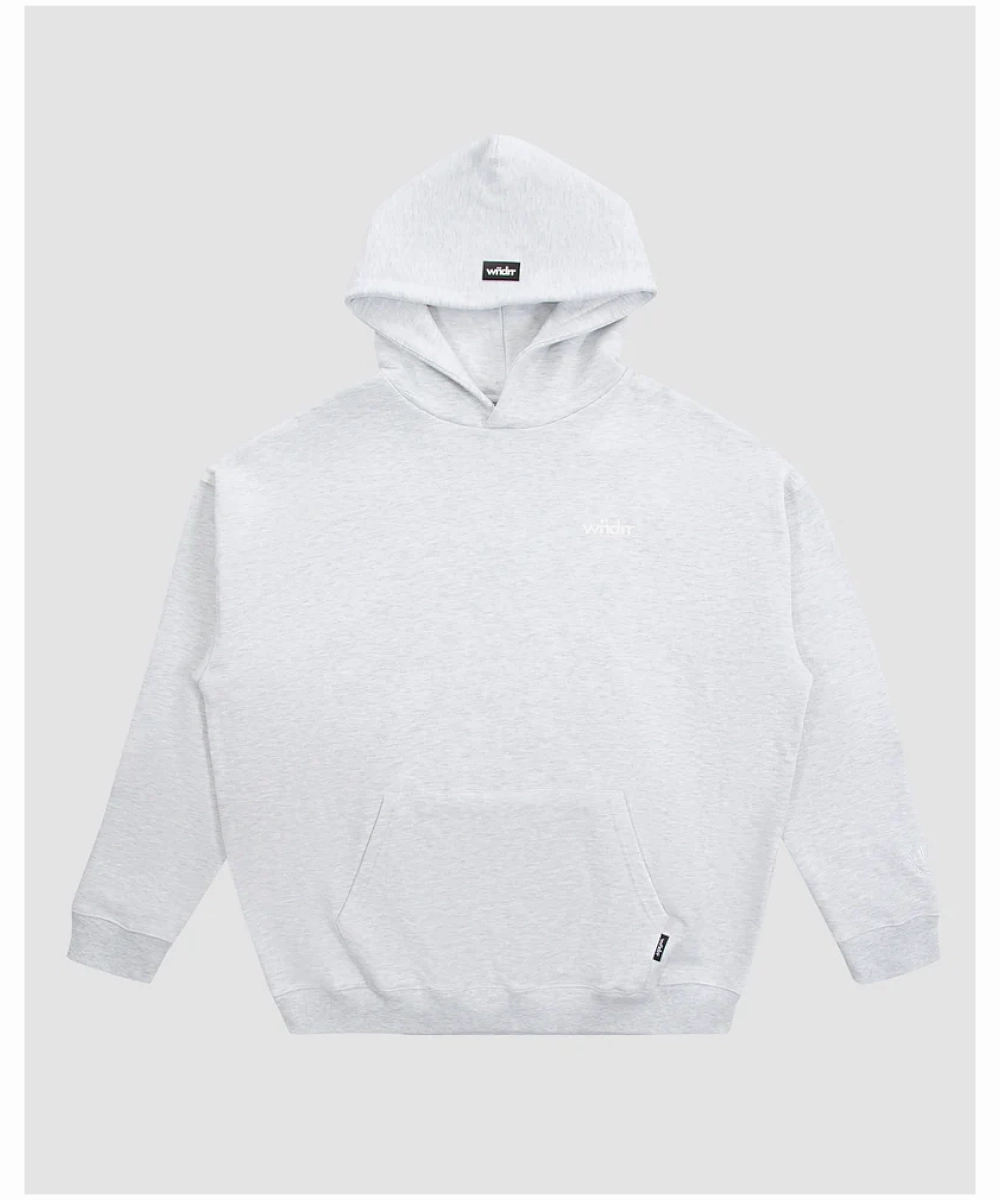 WNDRR Low Down Heavyweight Hood Sweat (White Marle) CompressionEnhanced Vintage Soul