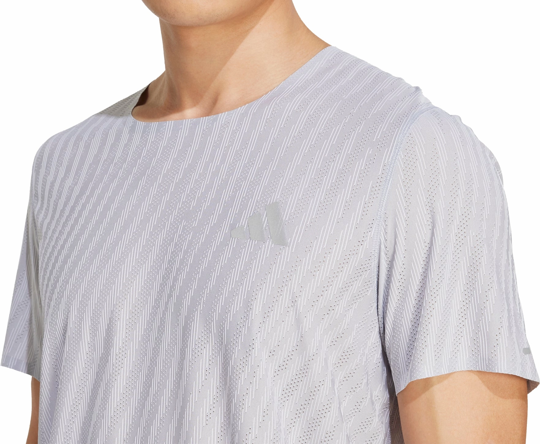 adidas ADI365 ClimaCool  Short Sleeve Mens Running Top - Grey Seasonal Comfort Style