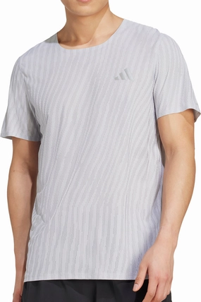 Streetwear tall size adidas ADI365 ClimaCool  Short Sleeve Mens Running Top - Grey