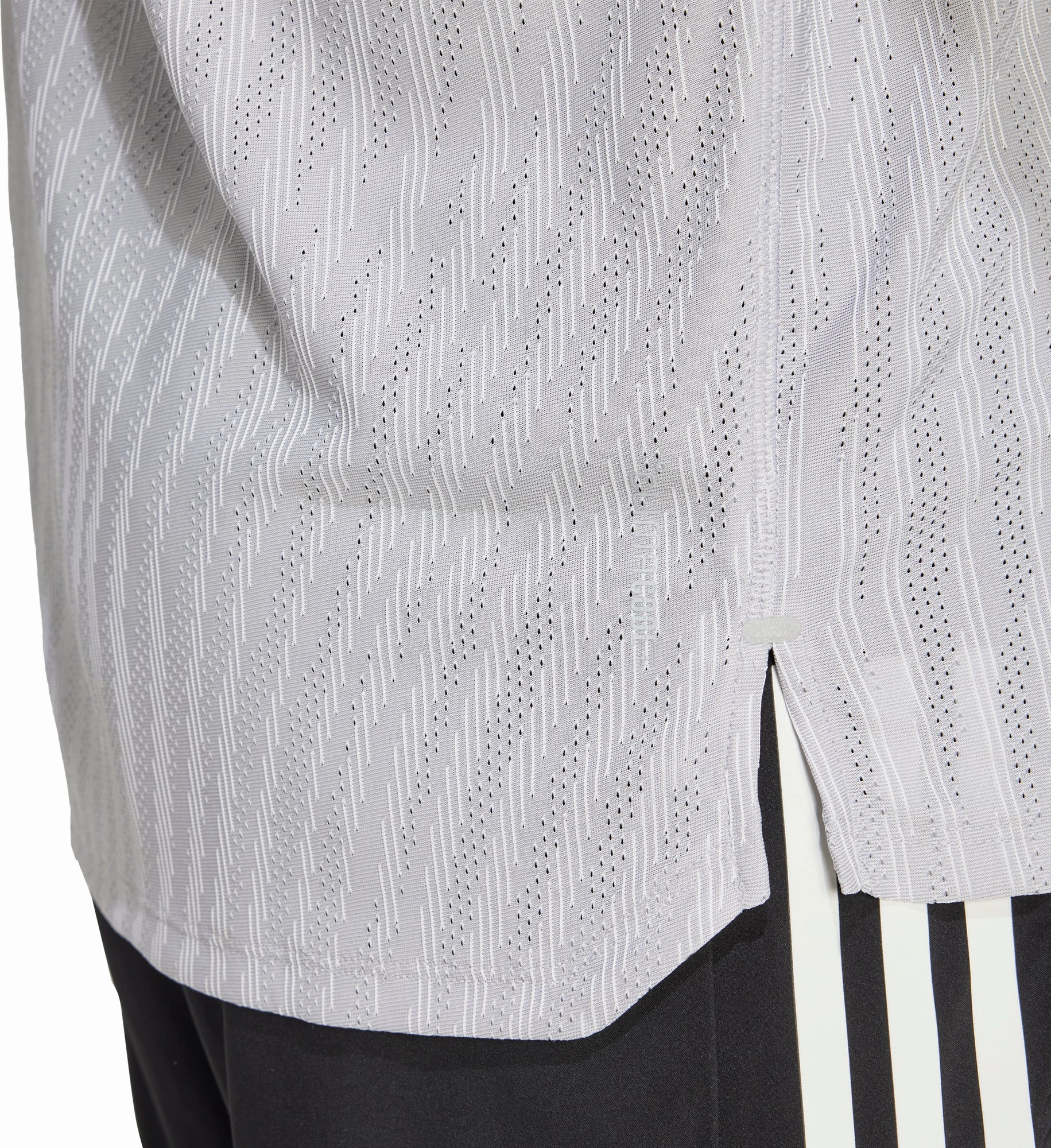 adidas ADI365 ClimaCool  Short Sleeve Mens Running Top - Grey Fashion Layer