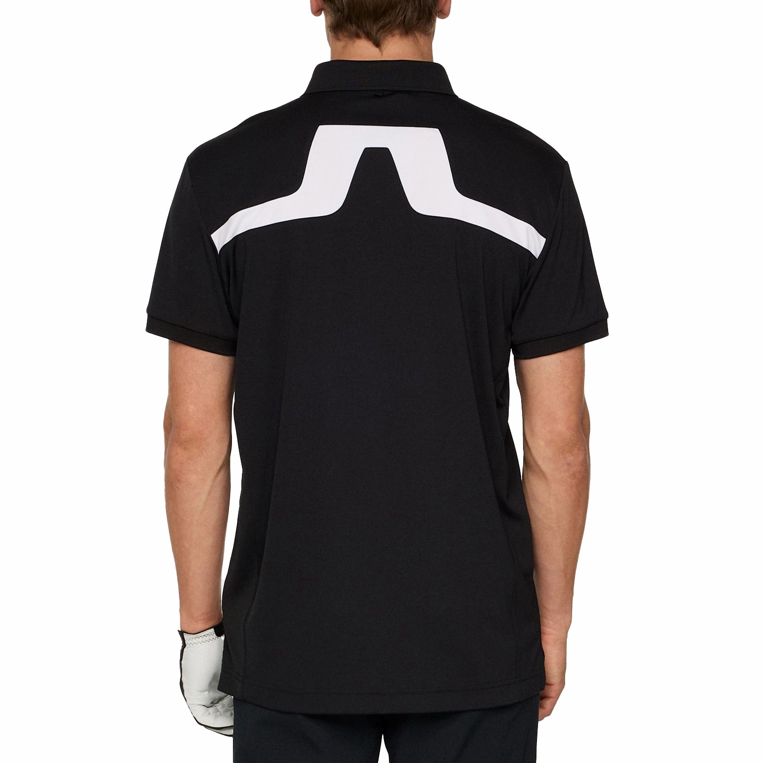 J.Lindeberg KV Golf Polo Shirt - Black Preppy Style