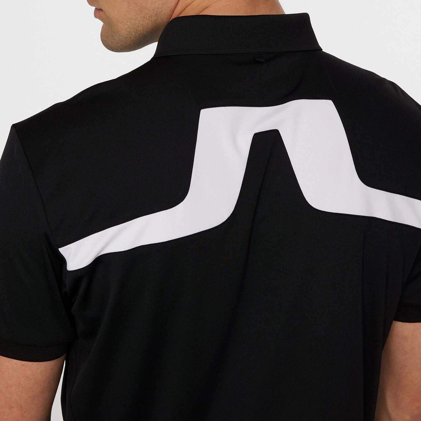 Reinforced Shoulders J.Lindeberg KV Golf Polo Shirt - Black