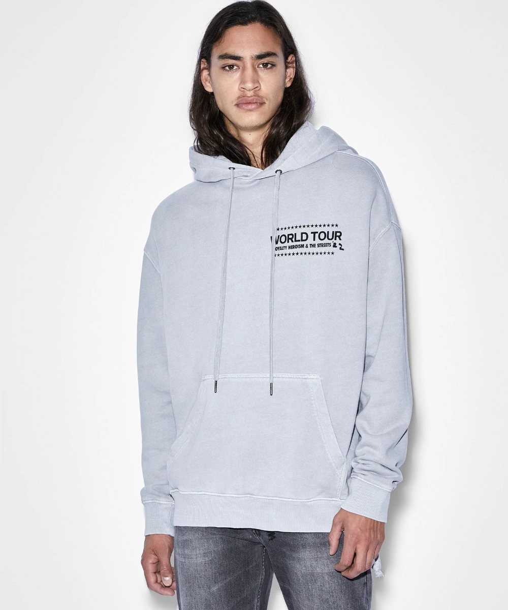Group Mood Ksubi Paste Up Biggie Hoodie Moon (Grey)