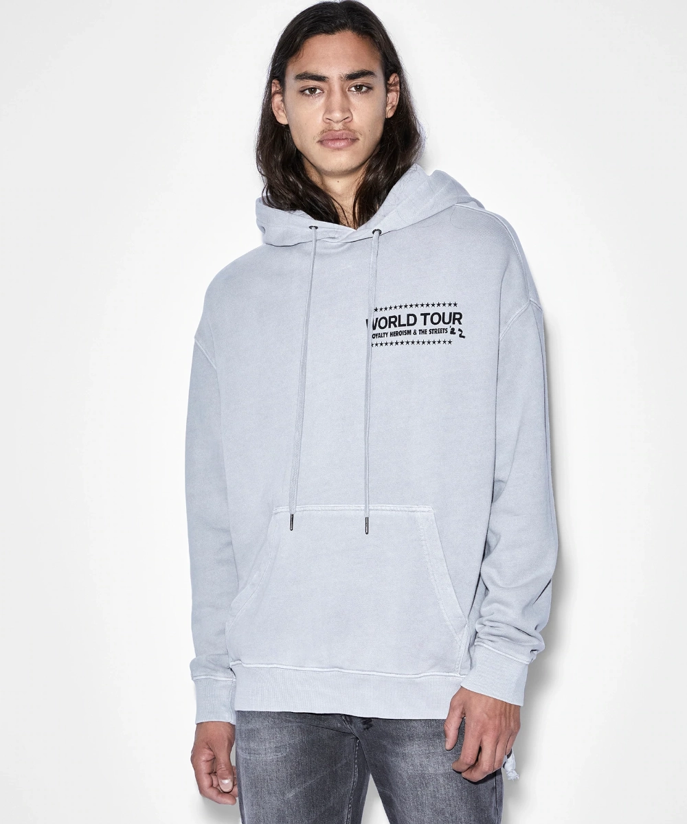 Ksubi Paste Up Biggie Hoodie Moon (Grey) Tough Core OdorControlTech