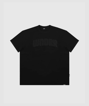 british retro WNDRR Arch French Terry Tee (Black)