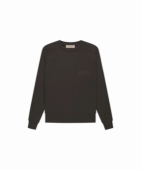 Trend Glow Fear of God ESSENTIALS Crewneck (Off Black)
