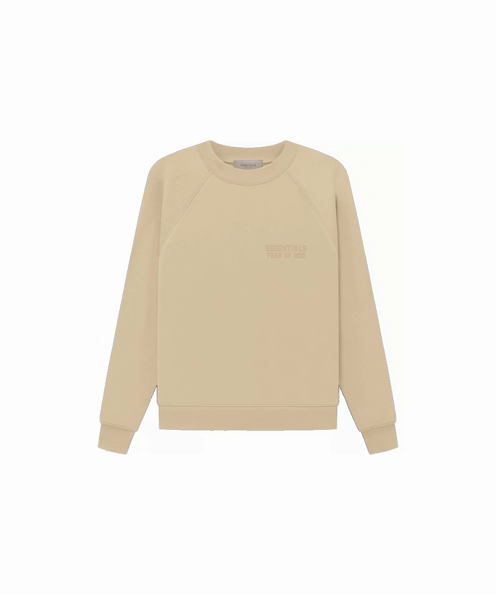 Fear Of God ESSENTIALS Crewneck (Sand) DoubleStitched ThermalRegulating Layer