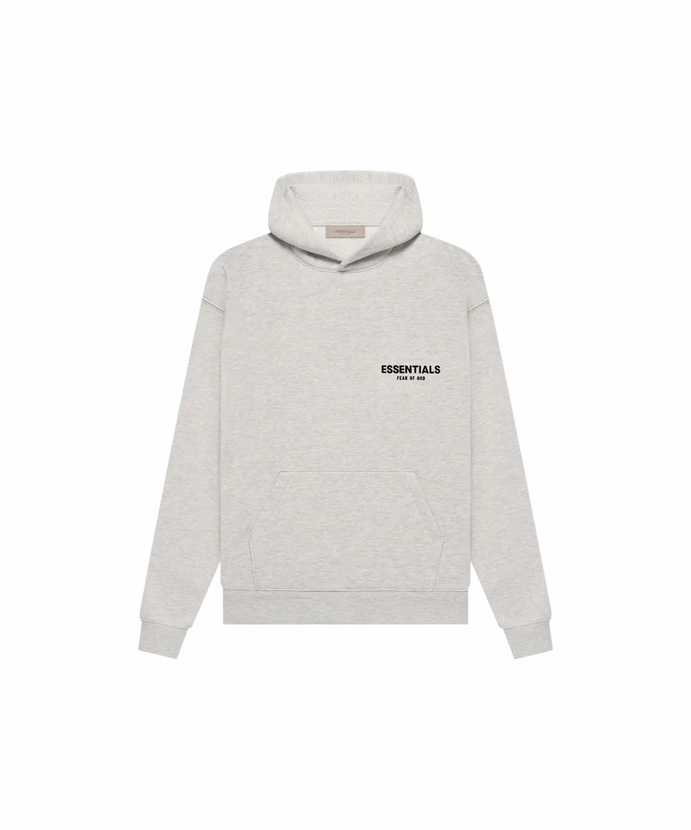 Reflective accents NoSlip Hem Fear of God ESSENTIALS Hoodie (Light Oatmeal)