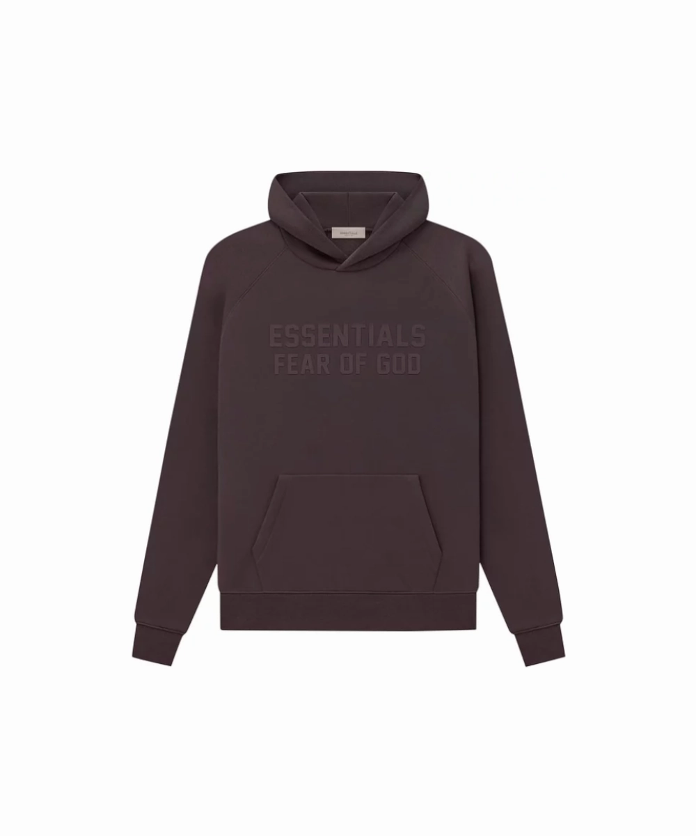 FadeResistant Color VentilatedKnit Fear Of God ESSENTIALS Hoodie (Plum)