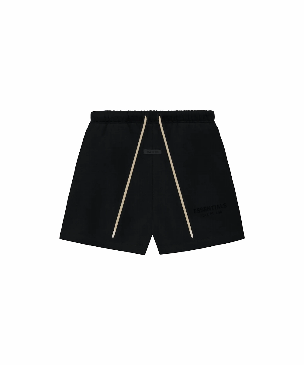 WindproofInterior Fable Core Fear Of God ESSENTIALS Sweat Shorts FW23 (Jet Black)