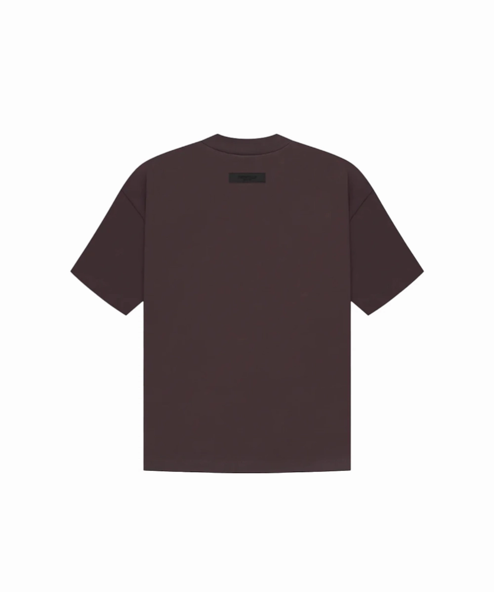 Fear Of God ESSENTIALS Tee SS23 (Plum) Flatlock stitching SoftTouchFinish