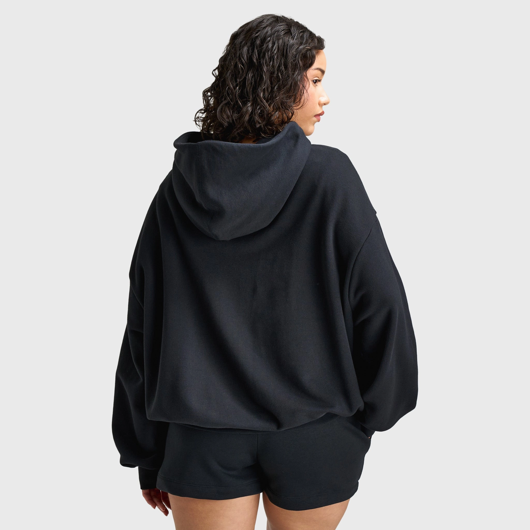 NonRestrictiveCut Green Fit Nike Sportswear Women's Over-Oversized French Terry Pullover Hoodie Black / Anthracite