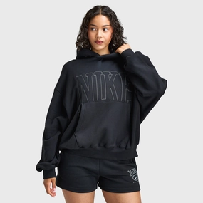 Nike Sportswear Women's Over-Oversized French Terry Pullover Hoodie Black / Anthracite AntiPillingFabric