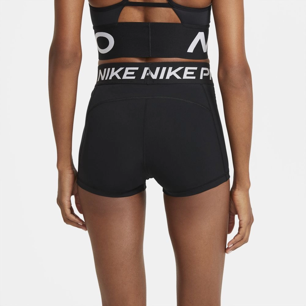 FlexibleFit Art Mood Nike Women's Pro 3 Inch Shorts Black / White